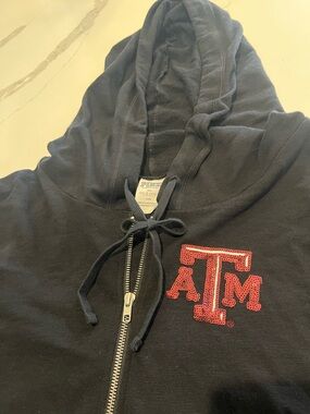 Aggies Size L 1/4 Zip by Pink Victoria's Secret with 5th and Ocean Cropped